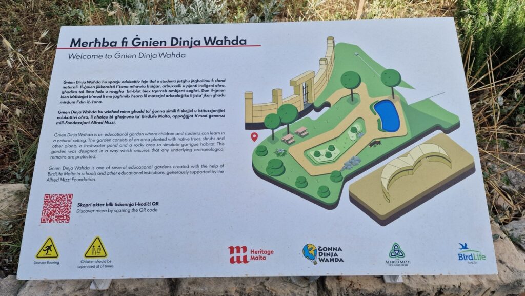 Ħal Tarxien kétnyelvű tábla