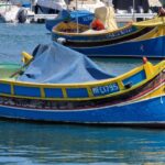 Marsaxlokk kikötői hajók