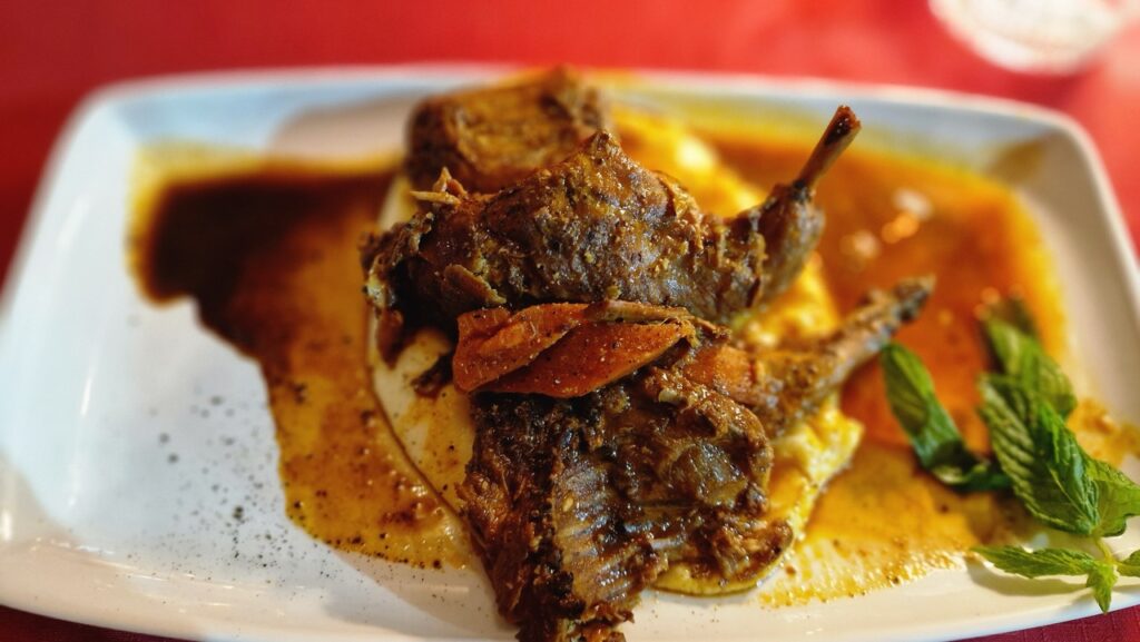 Máltai nyúl a La Sfoglia étteremben, Vallettában