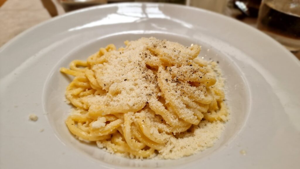 Cacio e pepe Ristoro della Salute Róma