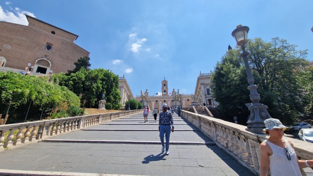 Piazza del Campidoglio lépcső
