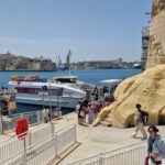 A Valletta Három város komp kikötője Vallettában
