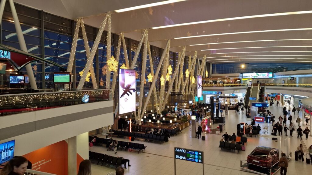 BUD Budapesti repülőtér karácsonykor