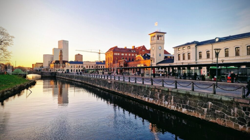 Malmö C vasútállomás kívülről