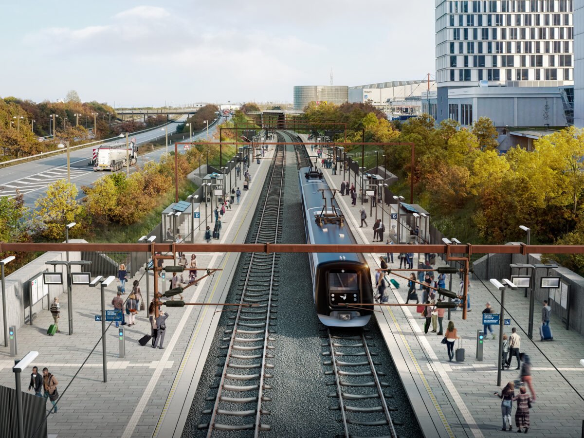 New Kastrup airport station (repülőtéri vasútállomás)