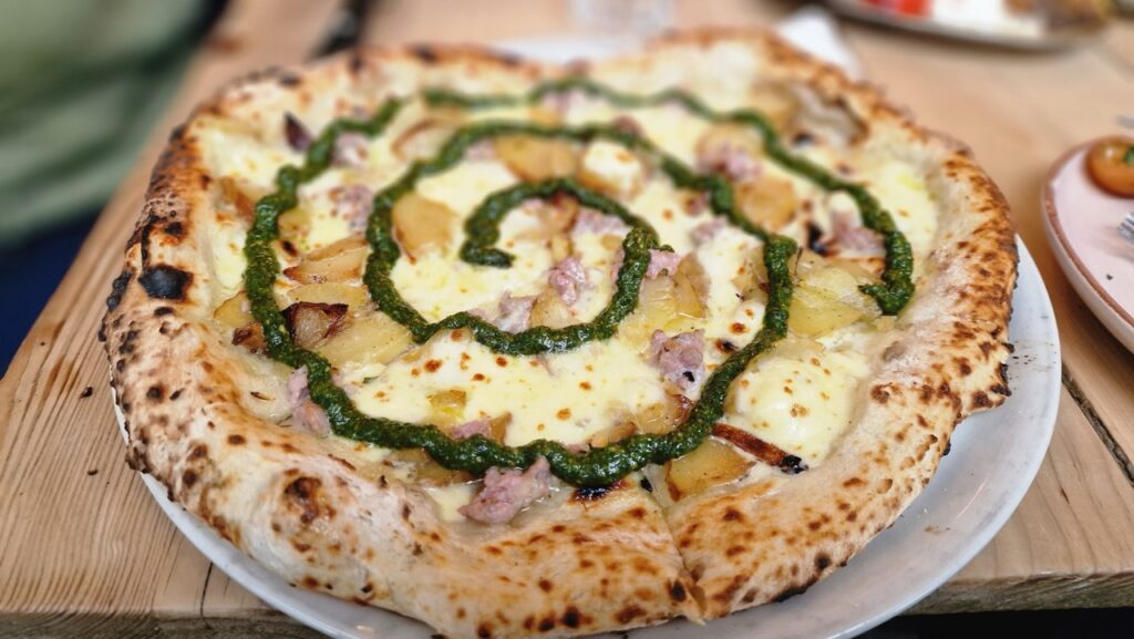 Massimo pizza a motherben Koppenhágában