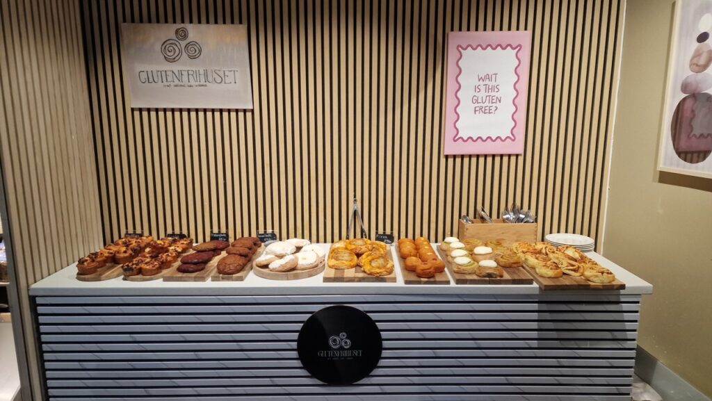 Gluténmentes kínálat a Glutenfrihuset Tøyenben